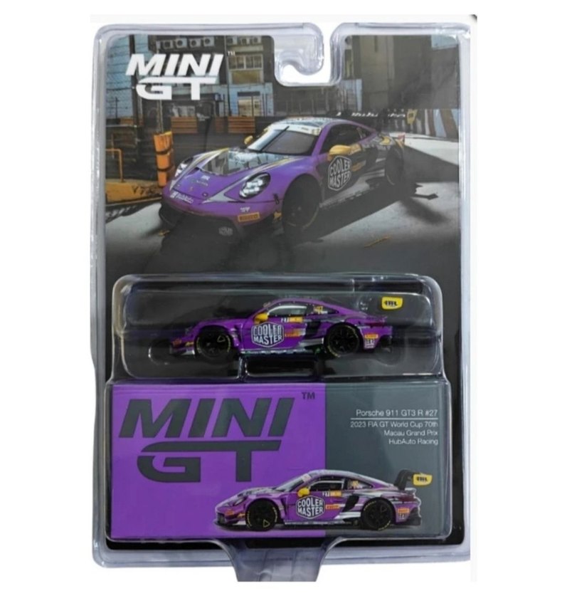 Mor Porsche 911 GT3 R Oyuncak Araba - Görsel 5