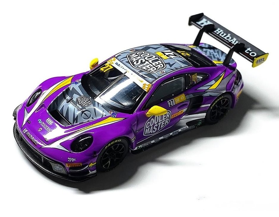 Mor Porsche 911 GT3 R Oyuncak Araba - Görsel 2