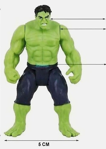 5 li Renkli Süper Kahraman Aksiyon Figürleri - Görsel 3