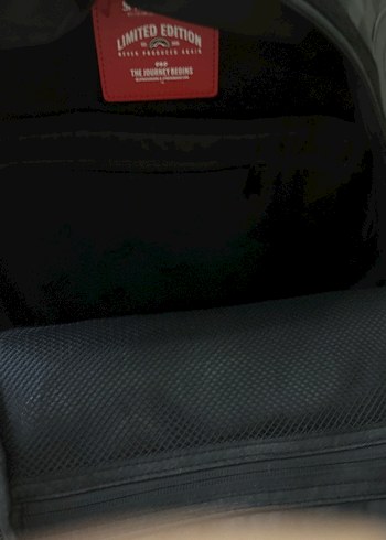 Siyah Gri Kareli Deri Kadın Sırt Çantası - Görsel 7