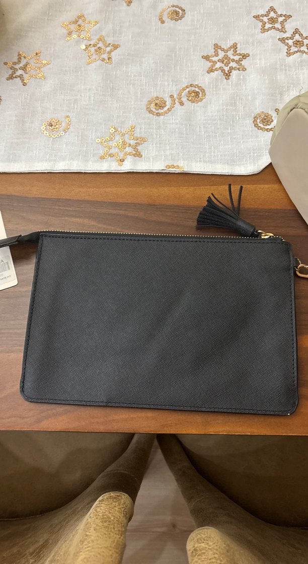 Siyah Deri Bel Detaylı Kadın Çanta - Görsel 2