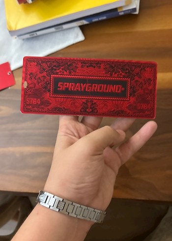 Kırmızı Baskılı Erkek Cüzdan - Görsel 2