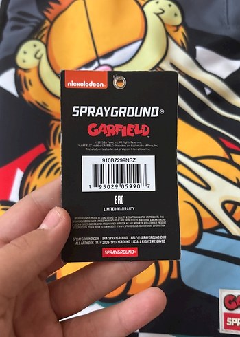 Garfield Temalı Gri Çocuk Okul Çantası - Görsel 4