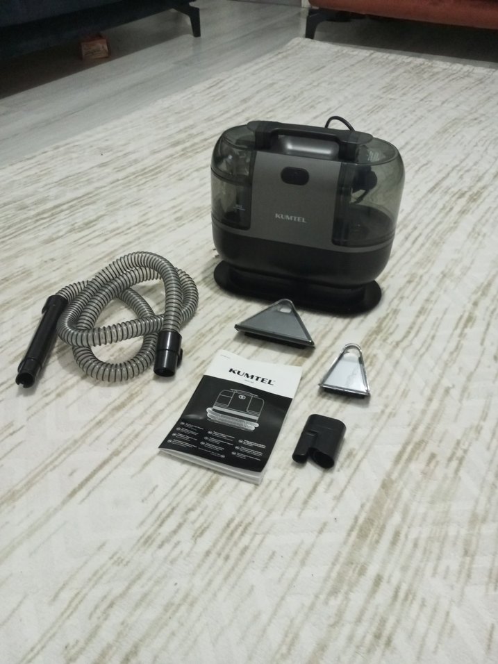 Gri Kumtel koltuk ve halı yıkama makinası - Görsel 2