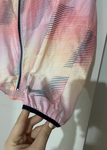 Pembe Kapüşonlu Midi Yağmurluk - Görsel 5