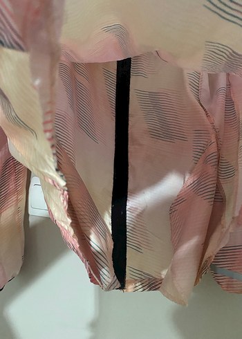 Pembe Kapüşonlu Midi Yağmurluk - Görsel 9