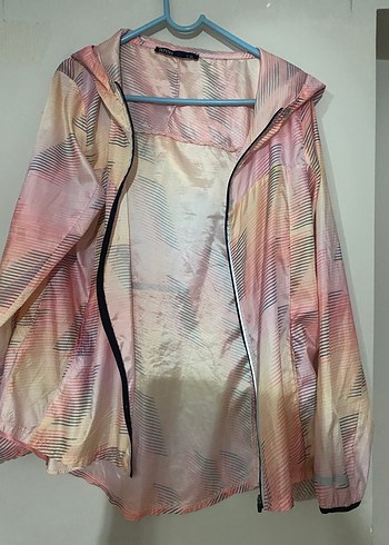 Pembe Kapüşonlu Midi Yağmurluk - Görsel 10