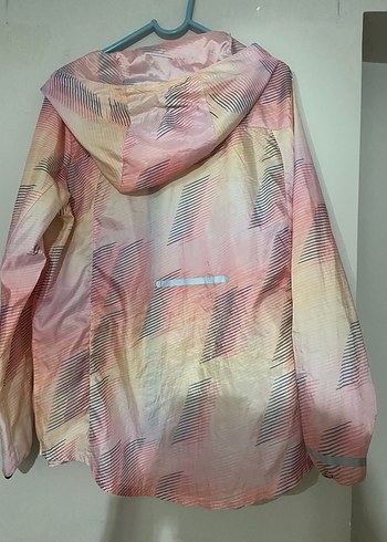 Pembe Kapüşonlu Midi Yağmurluk - Görsel 7