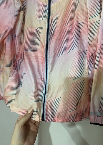 Pembe Kapüşonlu Midi Yağmurluk - Görsel 2