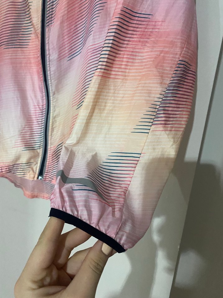 Pembe Kapüşonlu Midi Yağmurluk - Görsel 5