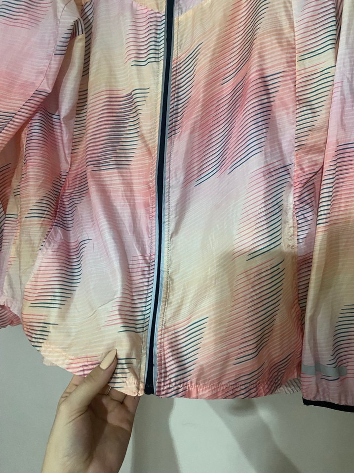 Pembe Kapüşonlu Midi Yağmurluk - Görsel 2