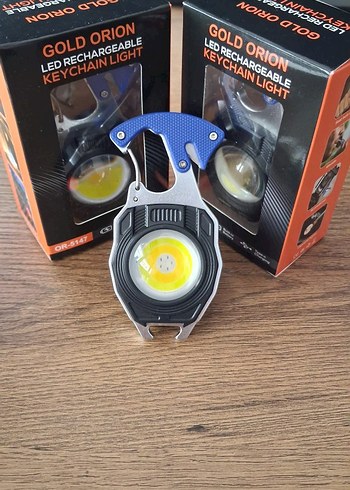 Gold Orion Led Sarjli Anahtarlik Feneri Kompakt Ve Guclu