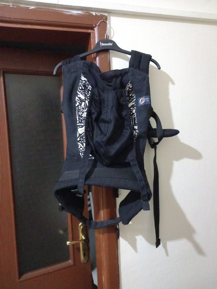 Gri Siyah Bebek Kanguru Sling - Görsel 3