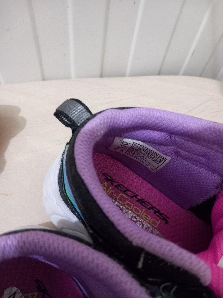 Kızlar için Renkli Bağcıklı ve Cırt Cırtlı Spor Ayakkabı - Görsel 5