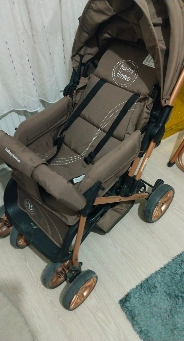 Kahverengi Bebek Arabası - Baby Home - Görsel 4