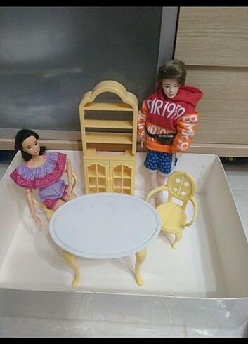 Beden Renk Barbie yemek takımı