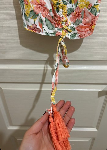 Çiçek Desenli Mini Büstiyer - Görsel 2