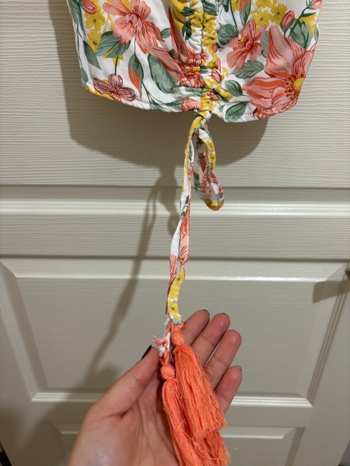 Çiçek Desenli Mini Büstiyer - Görsel 2