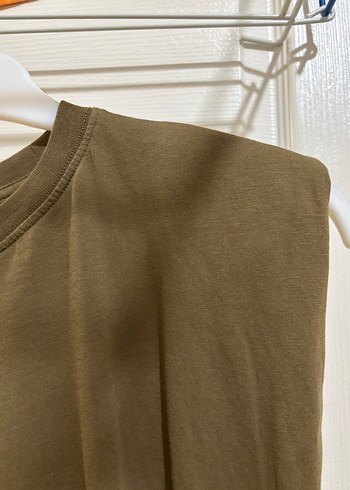 Kolsuz Bej Rahat Kesim Kadın Bluz - Görsel 4