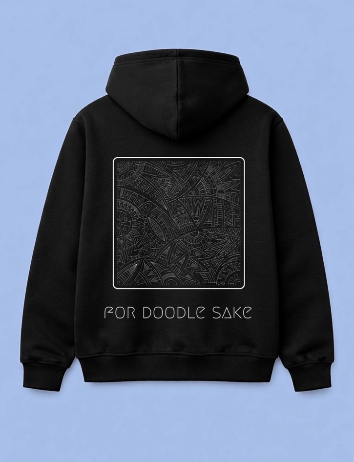 Siyah Kapüşonlu Kadın Sweatshirt - Görsel 2