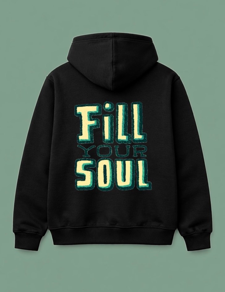 Siyah Kapüşonlu Kadın Sweatshirt - Görsel 2