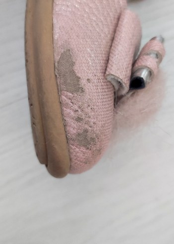 Kızlar için Pembe Kürklü Babet - Görsel 6