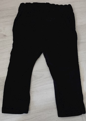 Düğmeli Siyah kız cocuk Pantolon - Görsel 2