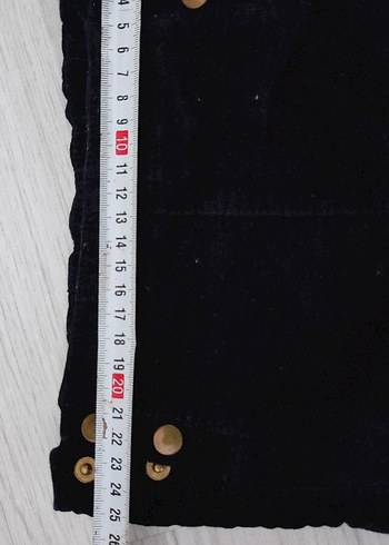 Düğmeli Siyah kız cocuk Pantolon - Görsel 4