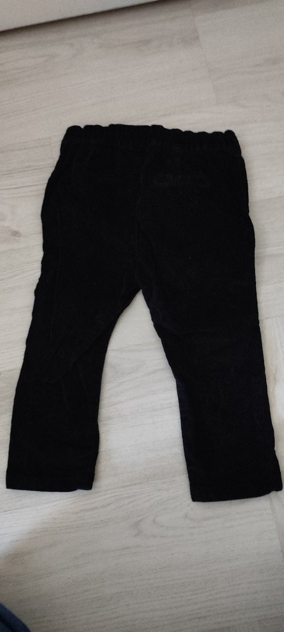 Düğmeli Siyah kız cocuk Pantolon - Görsel 2