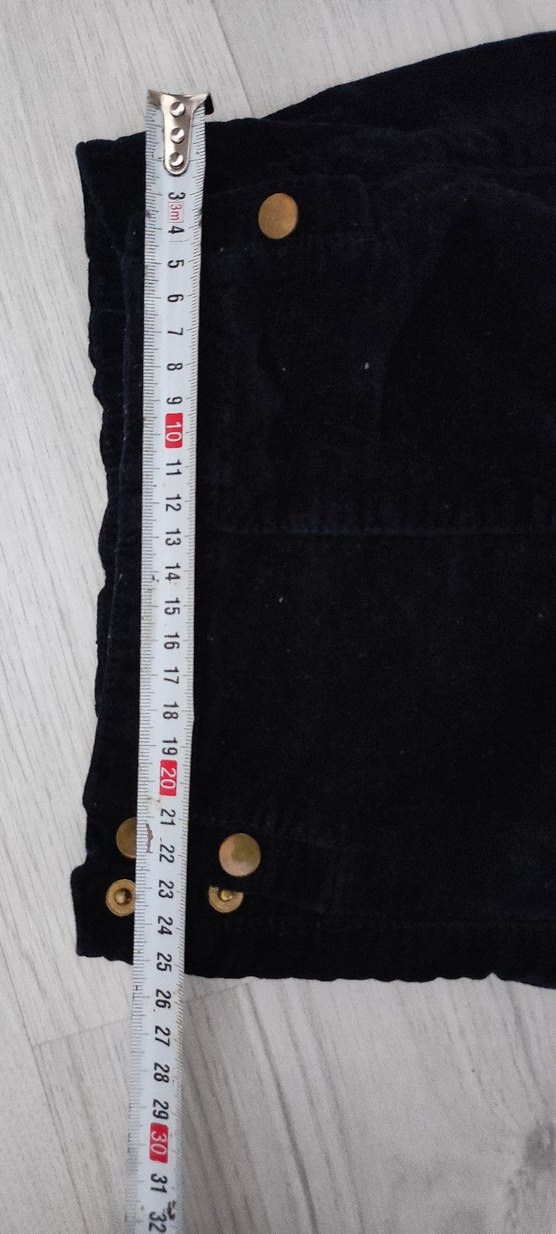 Düğmeli Siyah kız cocuk Pantolon - Görsel 4