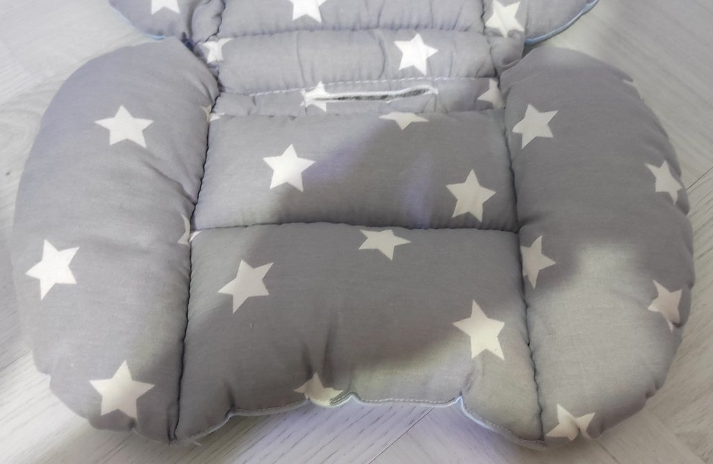 Gri Yıldız Desenli ana kucağı örtüsü - Görsel 2