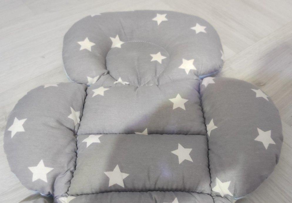 Gri Yıldız Desenli ana kucağı örtüsü - Görsel 3