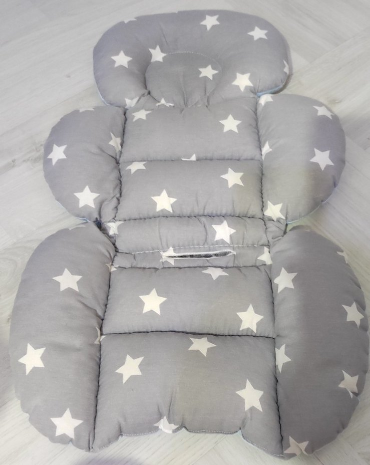 Gri Yıldız Desenli ana kucağı örtüsü - Görsel 5