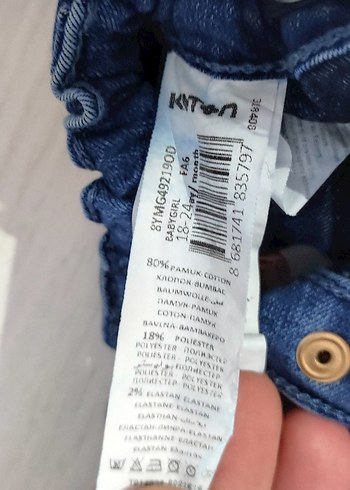 kiz bebek kot pantolon - Görsel 8