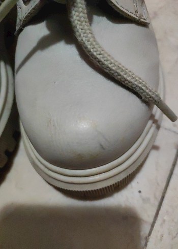 Kız Çocuk Beyaz Bağcıklı Bot - Görsel 7