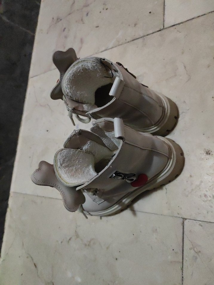 Kız Çocuk Beyaz Bağcıklı Bot - Görsel 4