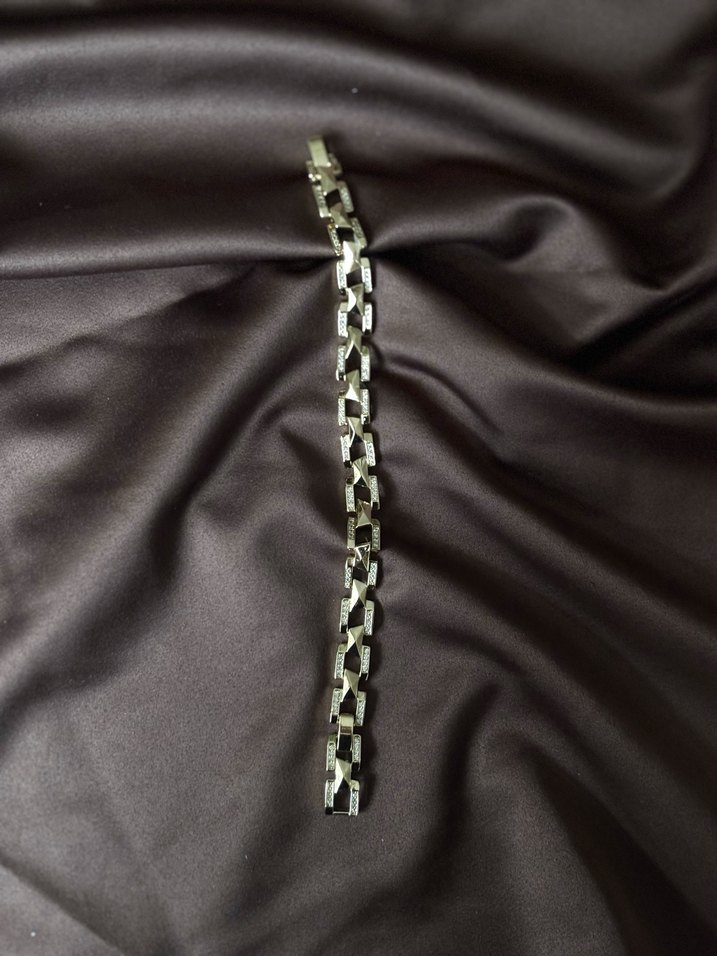 Dörtgen Geçiş Pırlanta Detay Bileklik - Görsel 3