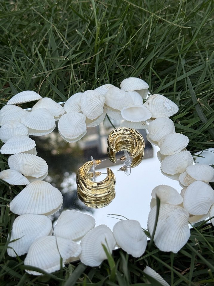 Zara Model Gold Küpe - Görsel 2