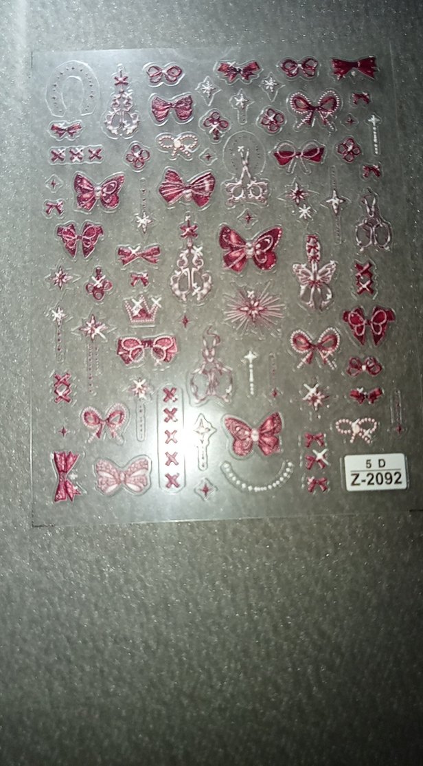 Pembe Kelebek ve Fiyonk Tırnak Süslemeleri - Görsel 2