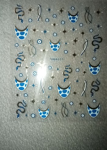 Mavi Tırnak Süslemeleri - Görsel 2