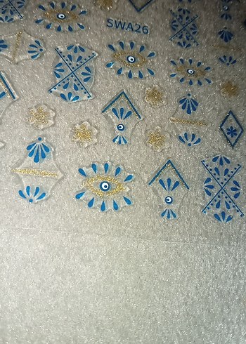 Açık Mavi Tırnak Süslemeleri - Görsel 3