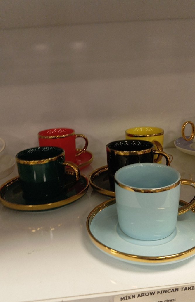 Renkli 6'lı Fincan Takımı - Görsel 2