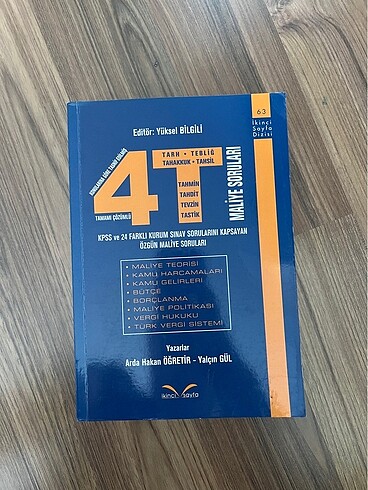 4T maliye kitabı kpss
