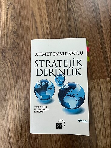 Stratejik derinlik kitabı Ahmet Davutoğlu