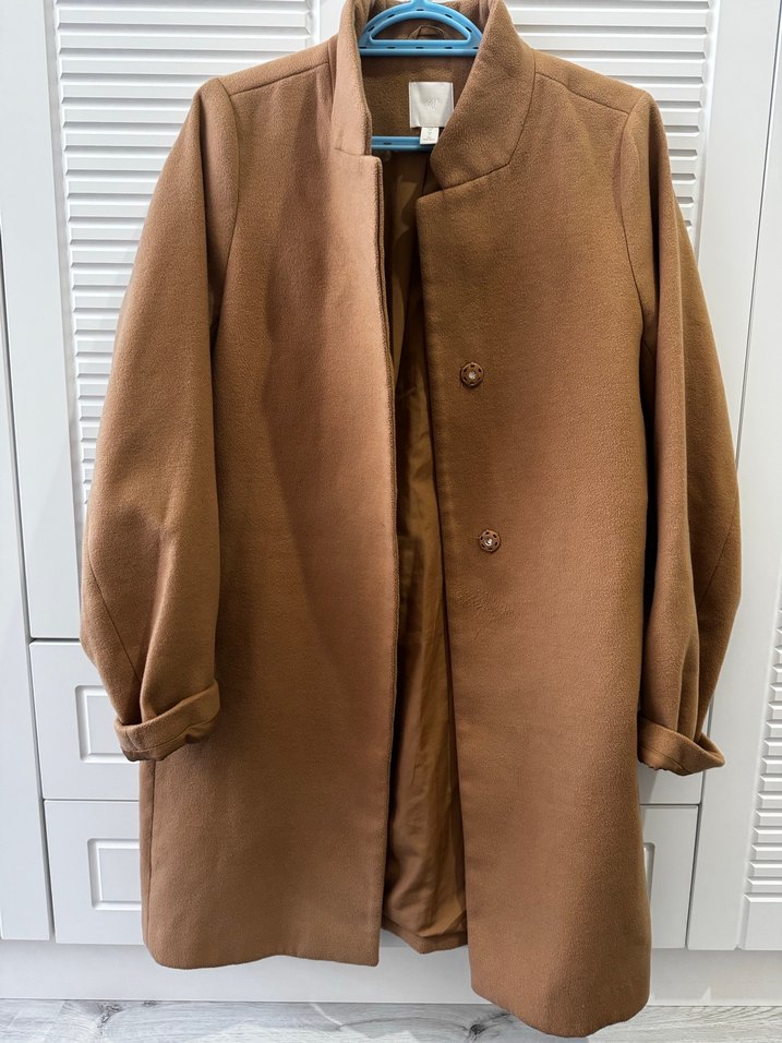 Kahverengi Süet Kuşaklı Midi Kadın Kaban - Görsel 2