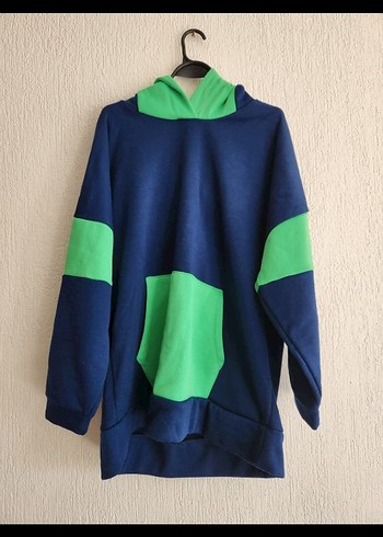 Unisex Oversize Hoodie Kapüşonlu Sweatshirt - Görsel 3