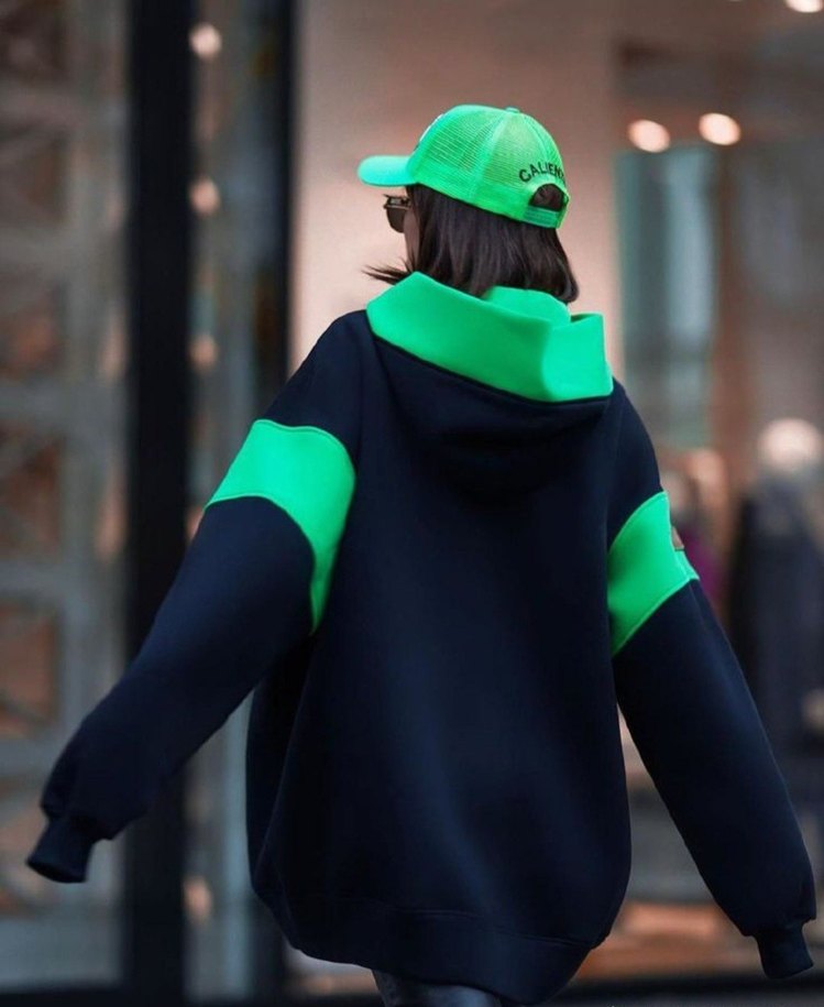 Unisex Oversize Hoodie Kapüşonlu Sweatshirt - Görsel 2