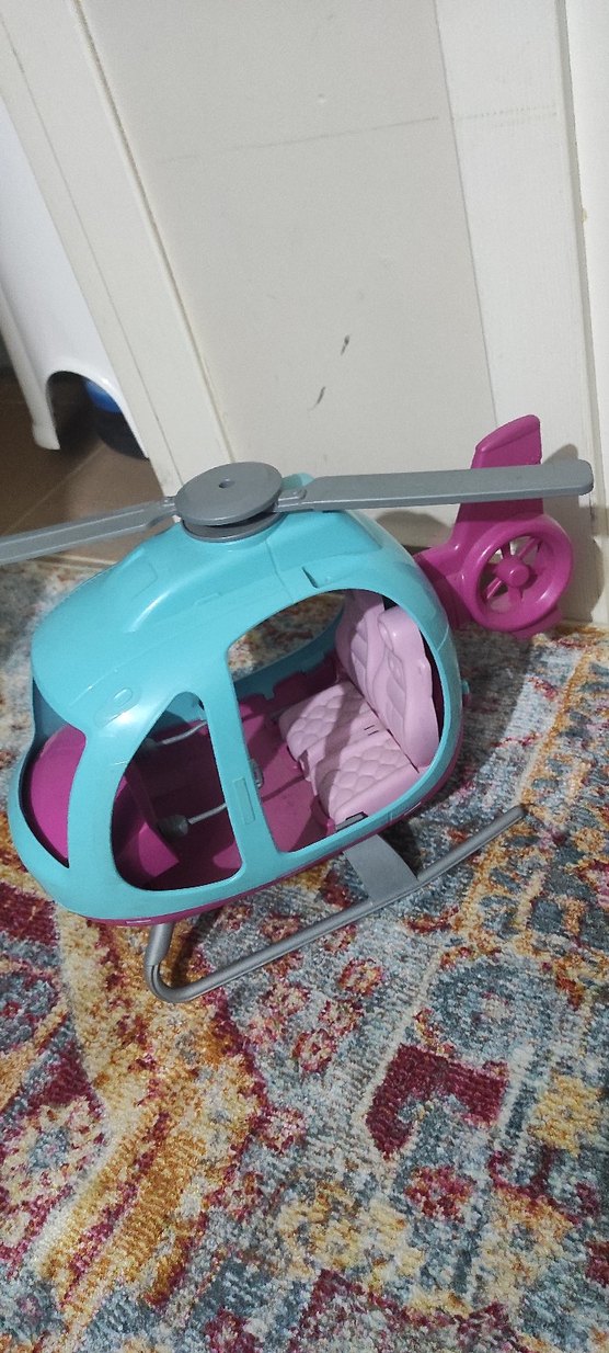Barbie  Pembe Oyuncak Helikopter - Görsel 3