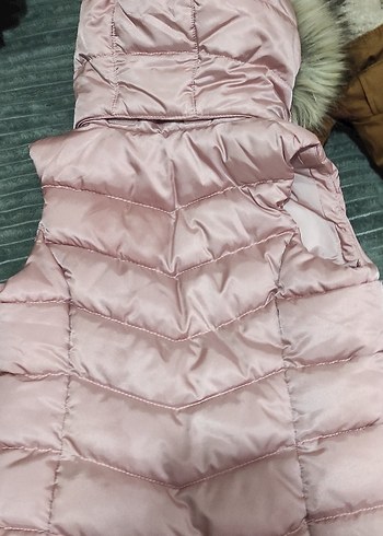 h&m Kız Çocuk Pembe Kürklü Yelek - Görsel 4