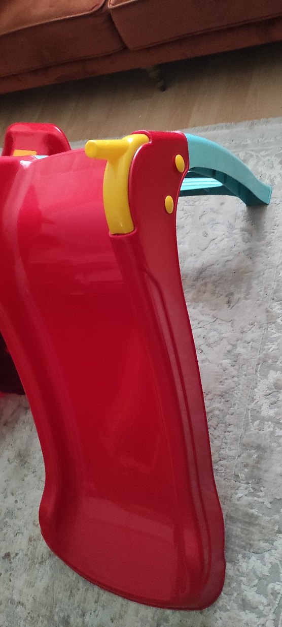 Çocuklar için Kırmızı Kaydırak ve tahterevalli seti - Görsel 3